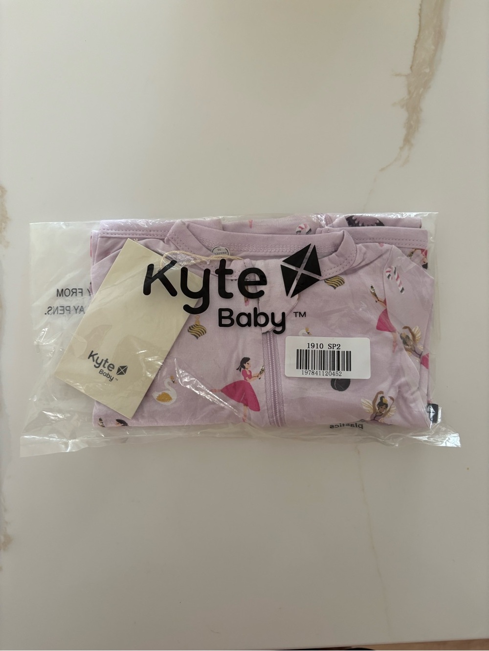 Kyte Baby Sugar Plum Zippered Romper - Picture 2 of 5
